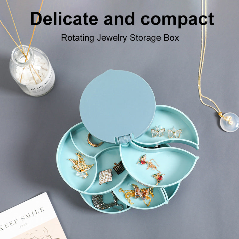 4 Layers Rotatable Jewelry Storage Box
