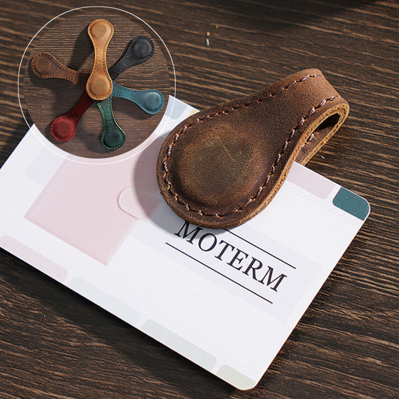 Magnetic Leather Bookmark