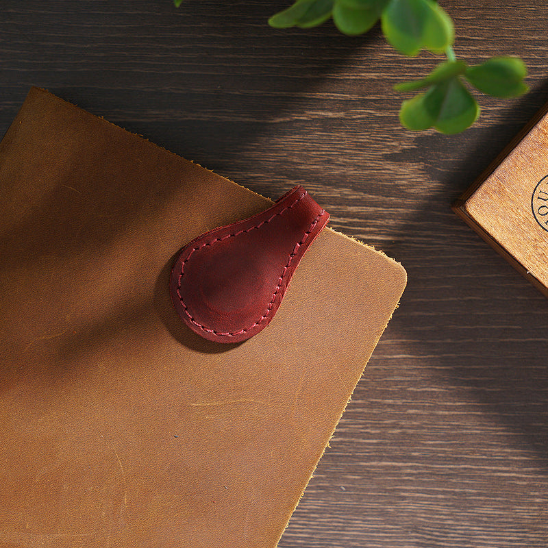 Magnetic Leather Bookmark