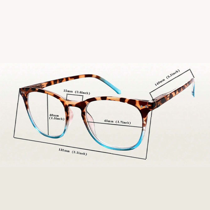 Sexy Leopard Print Gradient Reading Glasses