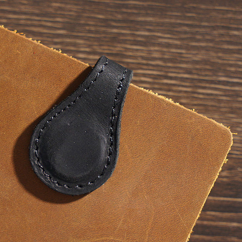 Magnetic Leather Bookmark